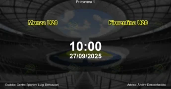 Palpite e análise do jogo Monza U20 vs Fiorentina U20 pela Primavera 1
