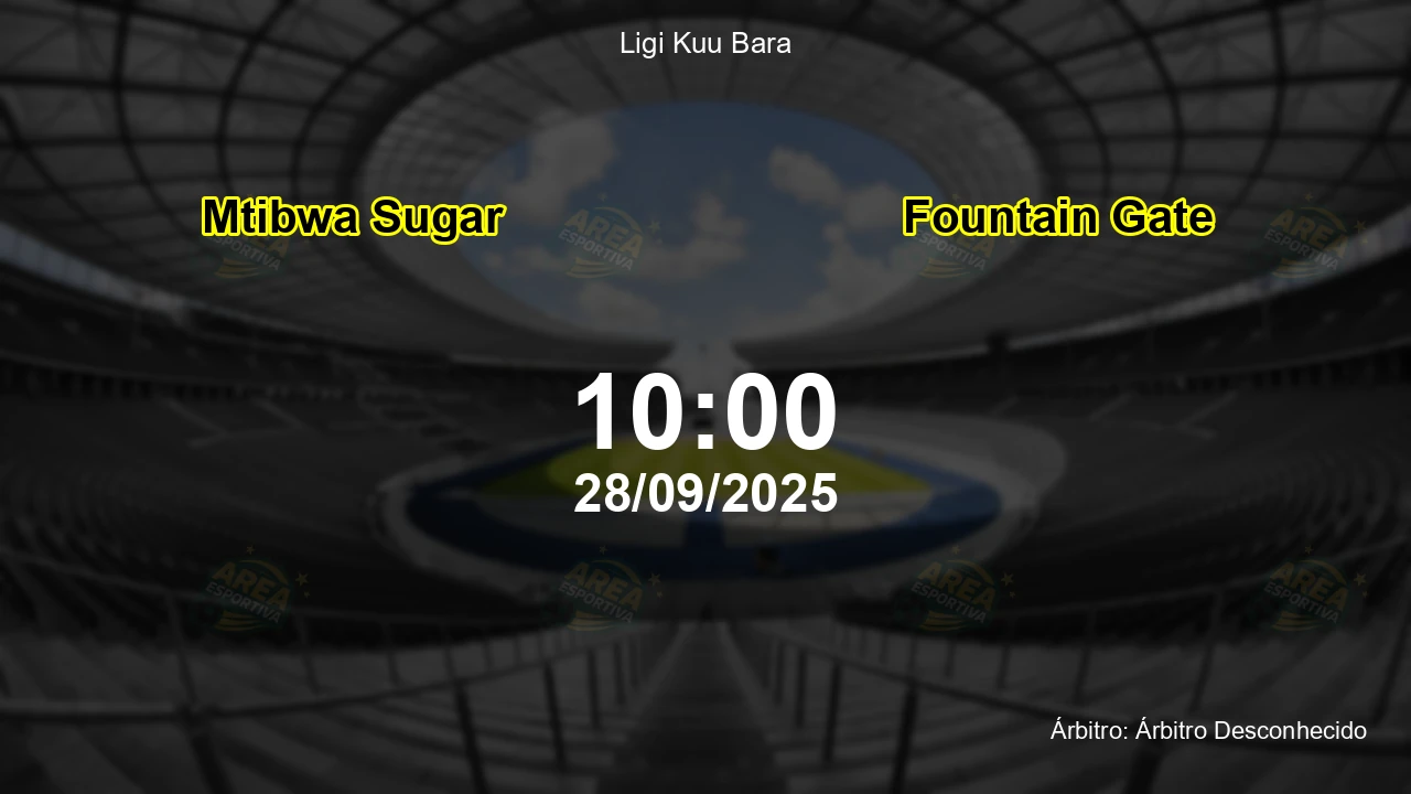 Palpite e análise do jogo Mtibwa Sugar vs Fountain Gate pela Ligi Kuu Bara