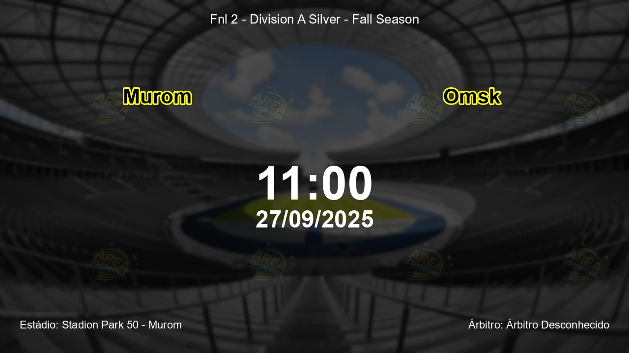 Palpite e análise do jogo Murom vs Omsk pela Fnl 2 - Division A Silver - Fall Season