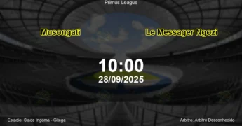 Palpite e análise do jogo Musongati vs Le Messager Ngozi pela Primus League