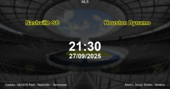 Palpite e análise do jogo Nashville SC vs Houston Dynamo pela MLS