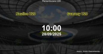 Palpite e análise do jogo Nautico U20 vs Guarany U20 pela Pernambucano U20