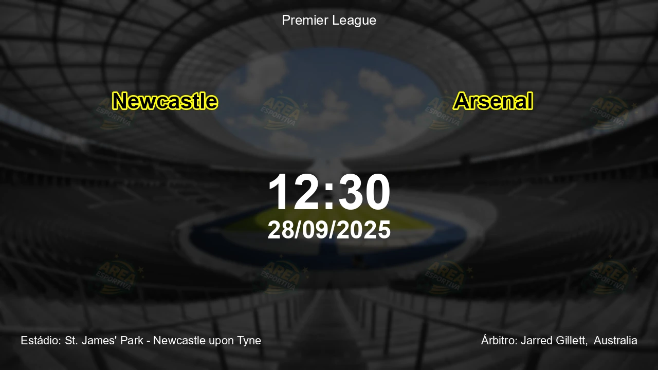 Palpite e análise do jogo Newcastle vs Arsenal pela Premier League