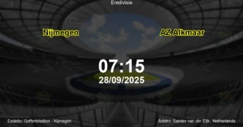 Palpite e análise do jogo Nijmegen vs AZ Alkmaar pela Eredivisie