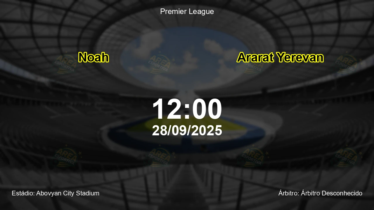 Palpite e análise do jogo Noah vs Ararat Yerevan pela Premier League