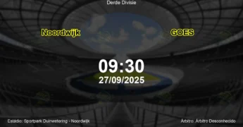 Palpite e análise do jogo Noordwijk vs GOES pela Derde Divisie