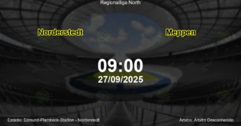 Palpite e análise do jogo Norderstedt vs Meppen pela Regionalliga North