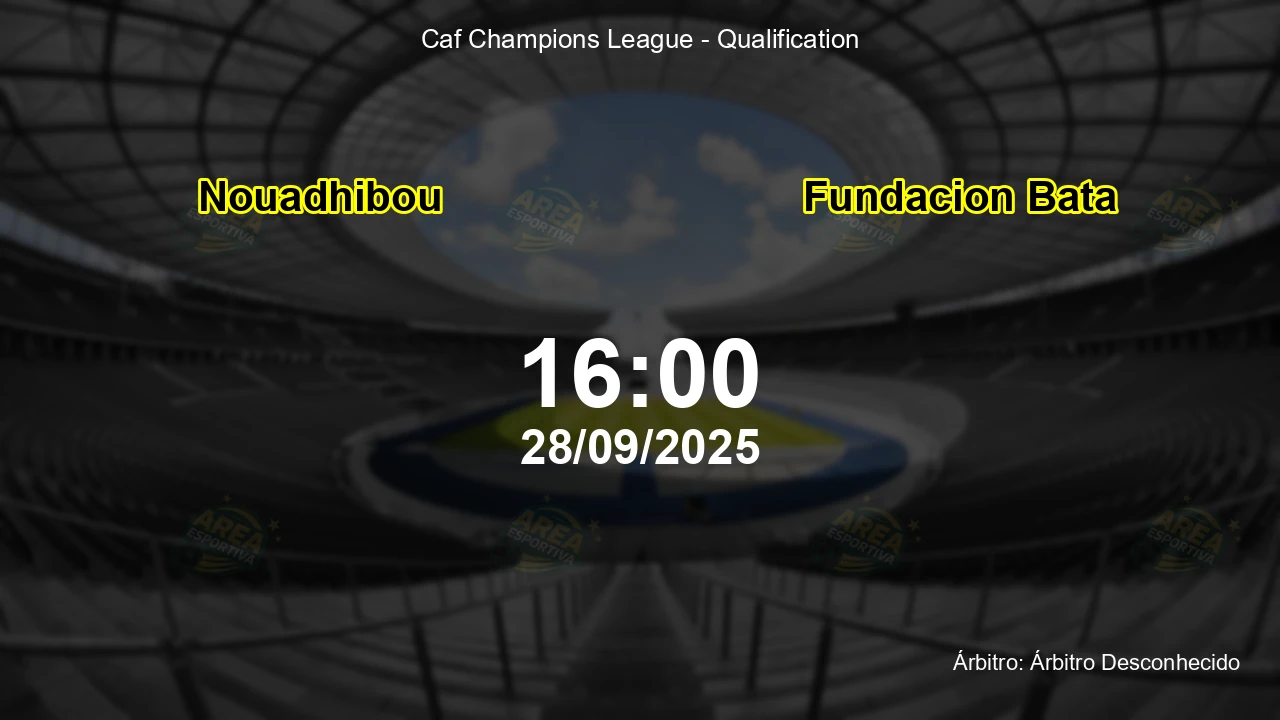 Palpite e análise do jogo Nouadhibou vs Fundacion Bata pela Caf Champions League - Qualification