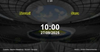 Palpite e análise do jogo Novaci vs Sasa pela 2. Mfl