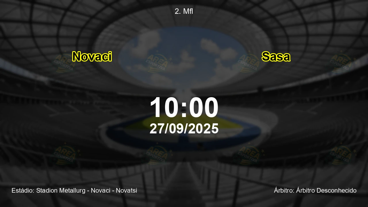 Palpite e análise do jogo Novaci vs Sasa pela 2. Mfl