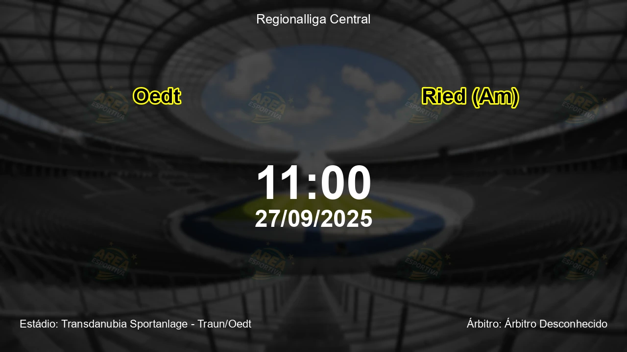 Palpite e análise do jogo Oedt vs Ried (Am) pela Regionalliga Central