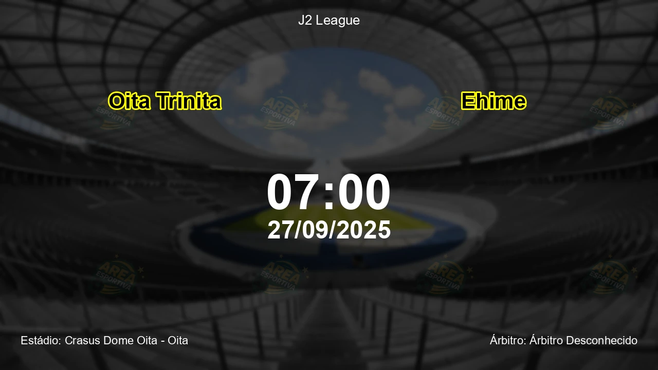Palpite e análise do jogo Oita Trinita vs Ehime pela J2 League