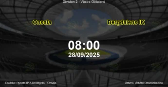 Palpite e análise do jogo Onsala vs Bergdalens IK pela Division 2 - Västra Götaland