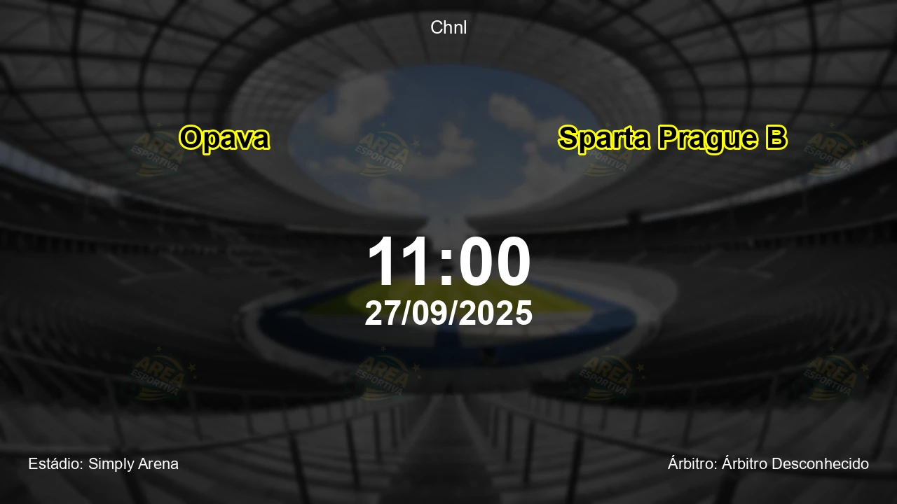 Palpite e análise do jogo Opava vs Sparta Prague B pela Chnl