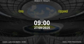 Palpite e análise do jogo Orn vs Oppsal pela Division 3 - Group 6