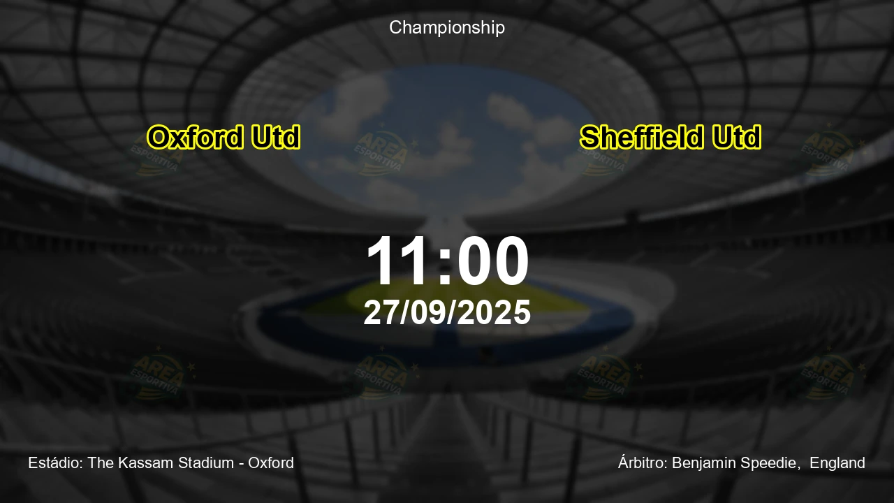 Palpite e análise do jogo Oxford Utd vs Sheffield Utd pela Championship