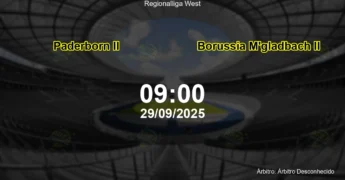 Palpite e análise do jogo Paderborn II vs Borussia M'gladbach II pela Regionalliga West