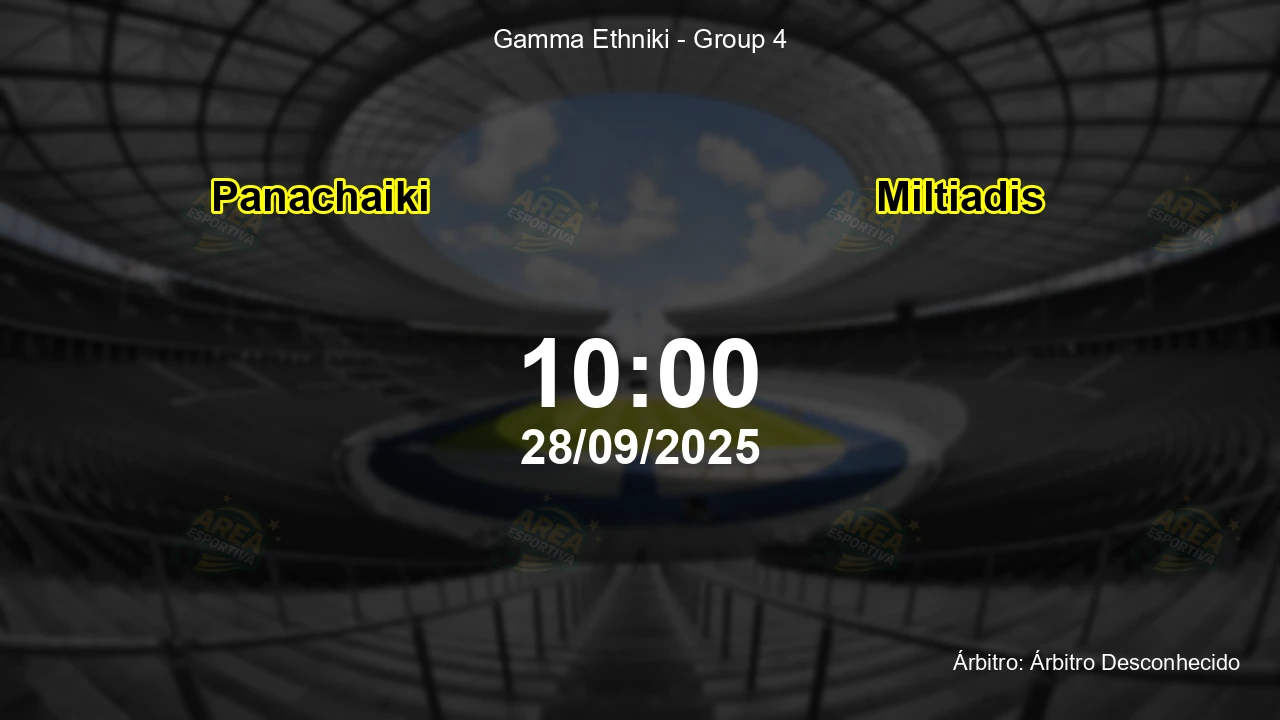 Palpite e análise do jogo Panachaiki vs Miltiadis pela Gamma Ethniki - Group 4