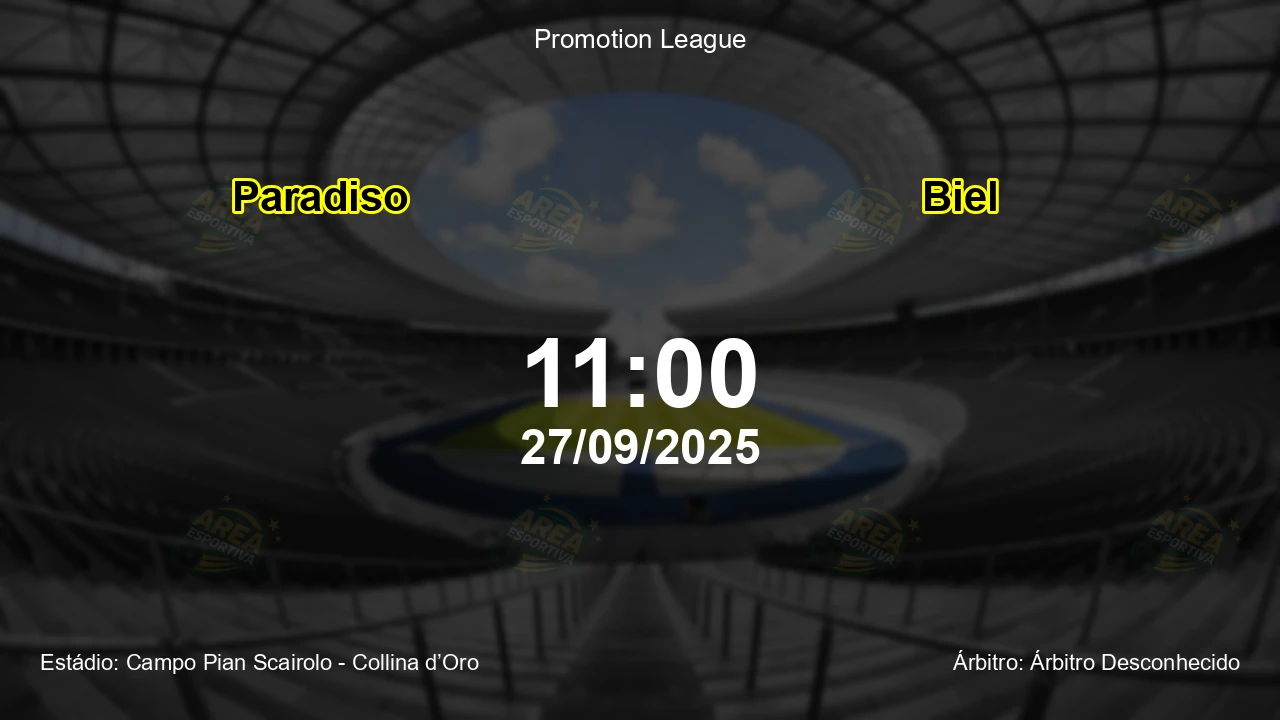 Palpite e análise do jogo Paradiso vs Biel pela Promotion League