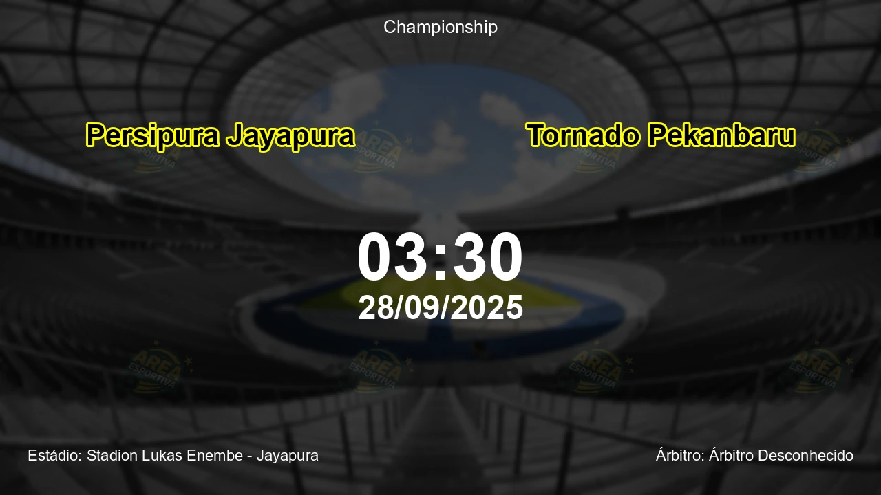 Palpite e análise do jogo Persipura Jayapura vs Tornado Pekanbaru pela Championship