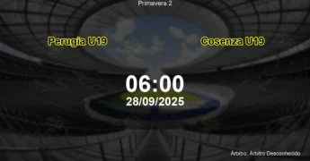 Palpite e análise do jogo Perugia U19 vs Cosenza U19 pela Primavera 2