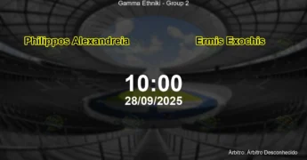 Palpite e análise do jogo Philippos Alexandreia vs Ermis Exochis pela Gamma Ethniki - Group 2