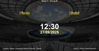 Palpite e análise do jogo Pineto vs Rimini pela Serie C - Group B