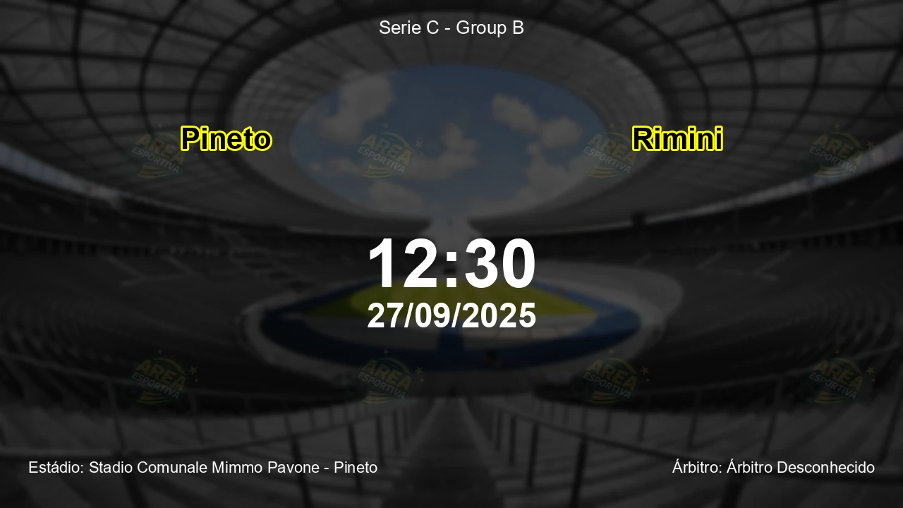 Palpite e análise do jogo Pineto vs Rimini pela Serie C - Group B