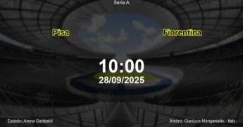 Palpite e análise do jogo Pisa vs Fiorentina pela Serie A