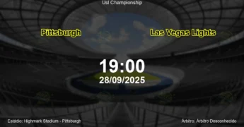 Palpite e análise do jogo Pittsburgh vs Las Vegas Lights pela Usl Championship