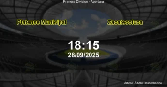 Palpite e análise do jogo Platense Municipal vs Zacatecoluca pela Primera Division - Apertura