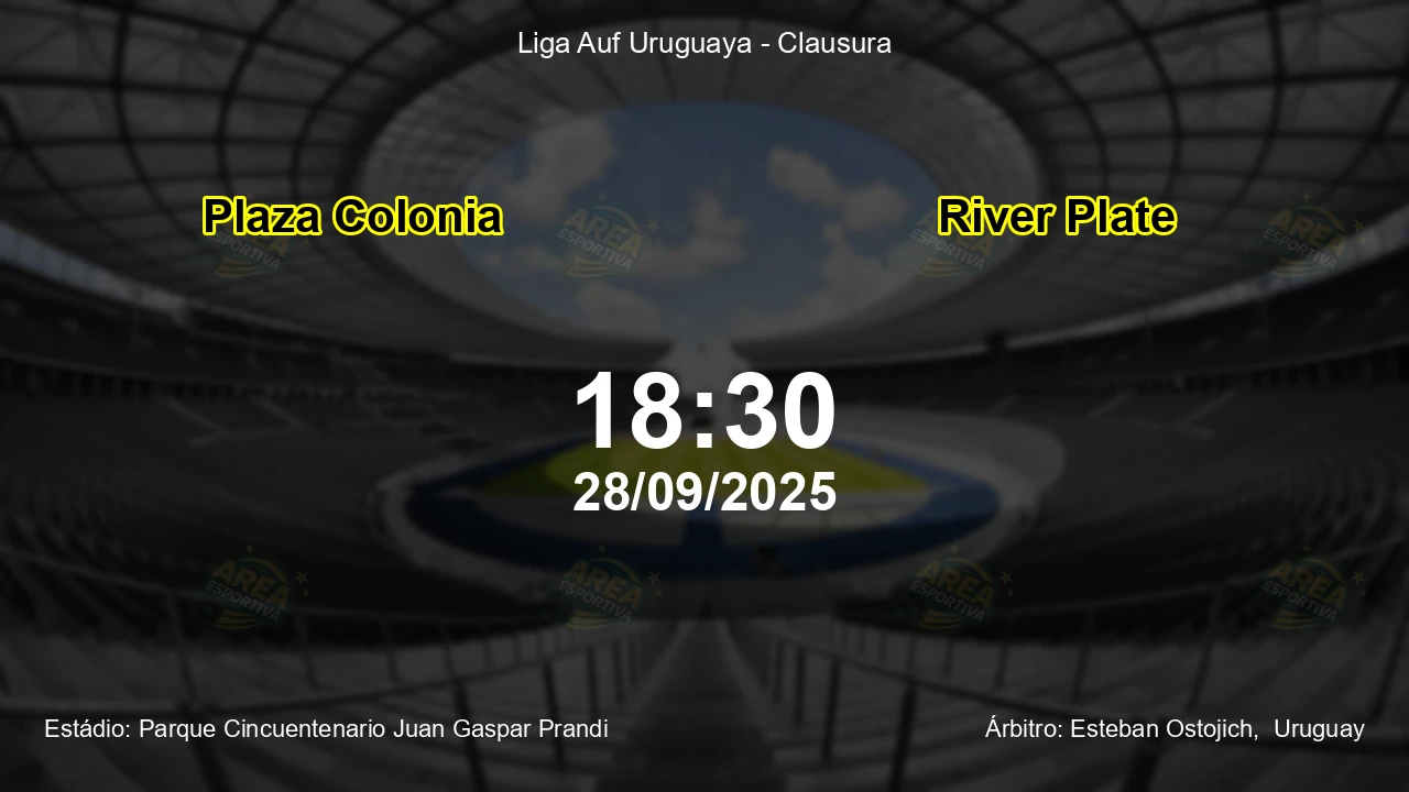 Palpite e análise do jogo Plaza Colonia vs River Plate pela Liga Auf Uruguaya - Clausura