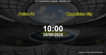 Palpite e análise do jogo Police FC vs Mogadishu City pela Caf Champions League - Qualification
