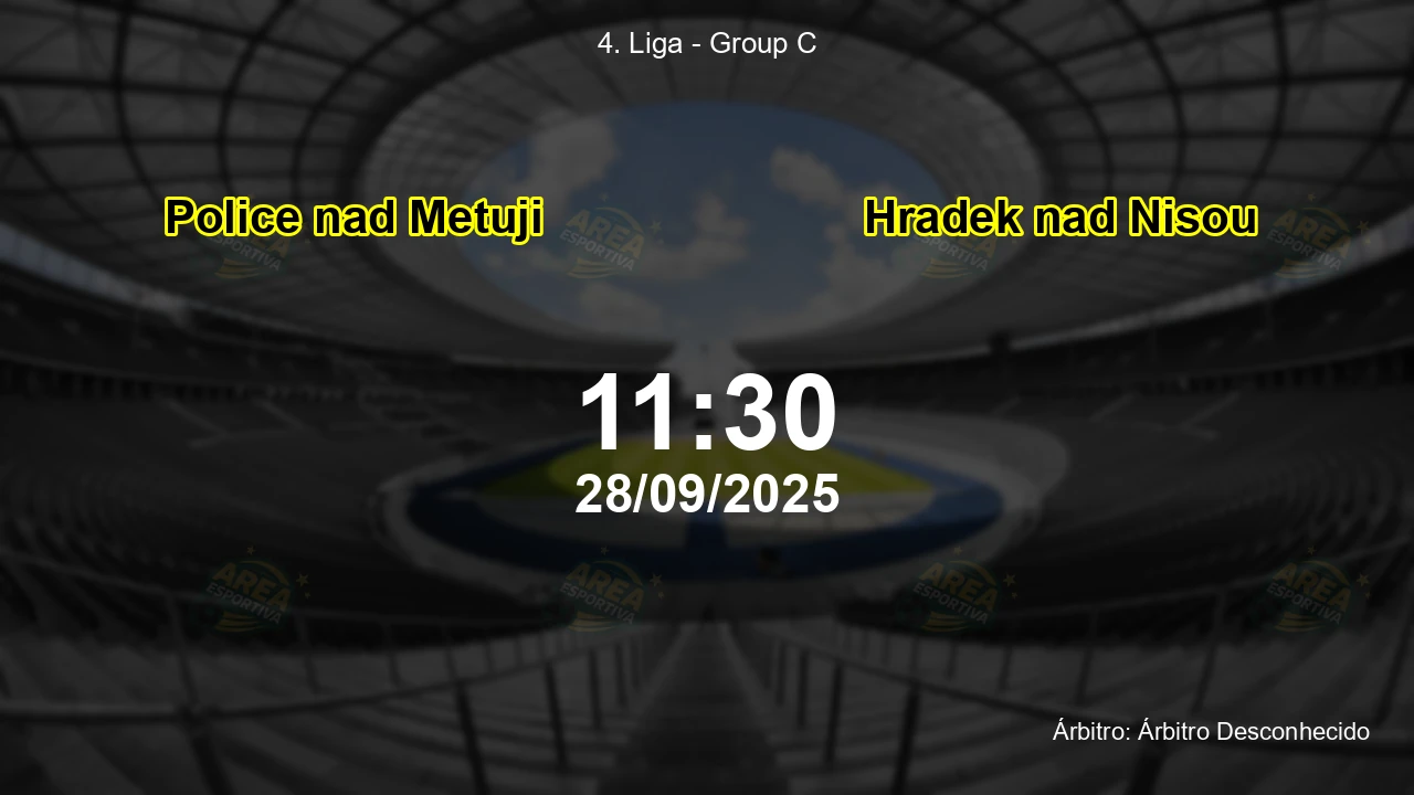 Palpite e análise do jogo Police nad Metuji vs Hradek nad Nisou pela 4. Liga - Group C