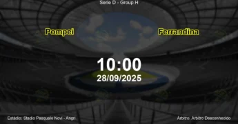 Palpite e análise do jogo Pompei vs Ferrandina pela Serie D - Group H
