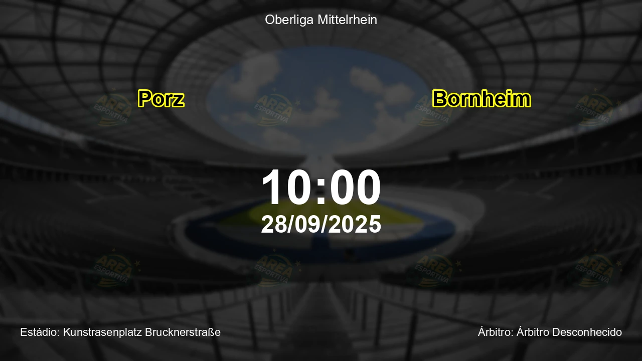 Palpite e análise do jogo Porz vs Bornheim pela Oberliga Mittelrhein