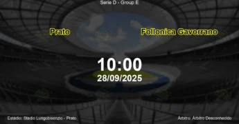 Palpite e análise do jogo Prato vs Follonica Gavorrano pela Serie D - Group E