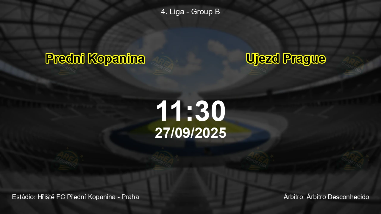 Palpite e análise do jogo Predni Kopanina vs Ujezd Prague pela 4. Liga - Group B