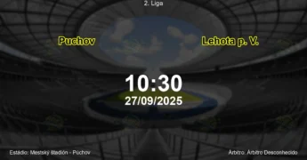Palpite e análise do jogo Puchov vs Lehota p. V. pela 2. Liga