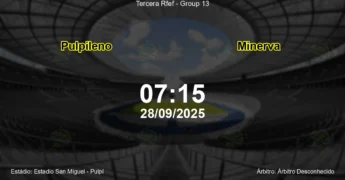Palpite e análise do jogo Pulpileno vs Minerva pela Tercera Rfef - Group 13