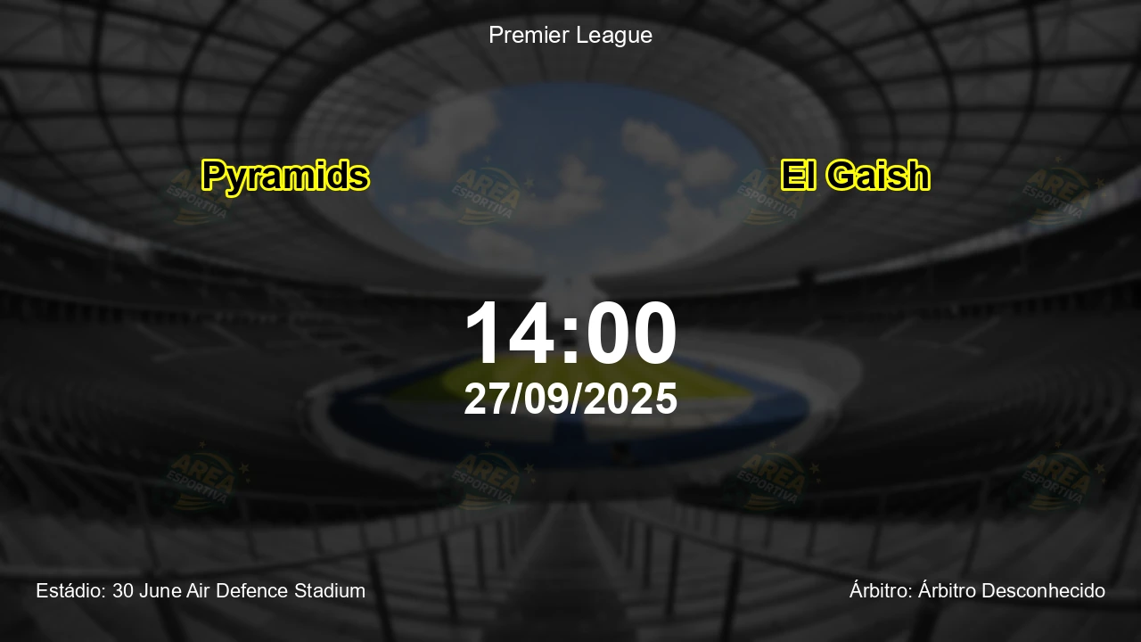 Palpite e análise do jogo Pyramids vs El Gaish pela Premier League