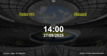 Palpite e análise do jogo Qatar SC vs Shamal pela Qsl
