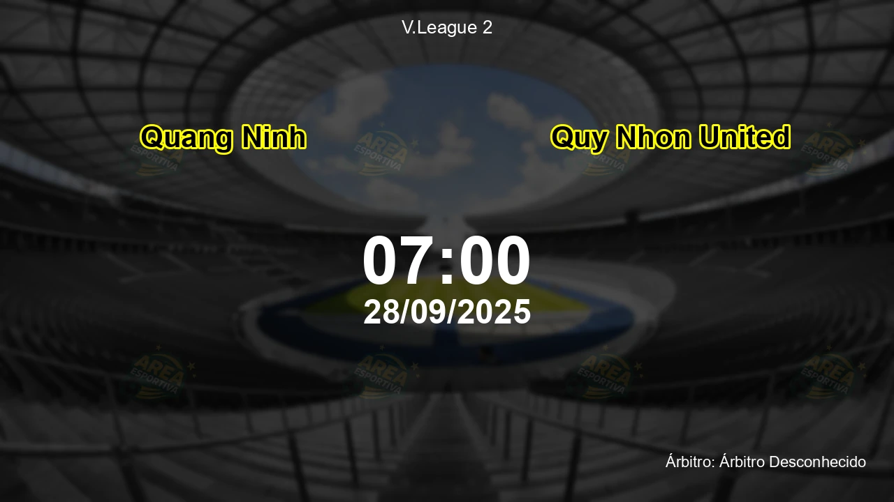 Palpite e análise do jogo Quang Ninh vs Quy Nhon United pela V.League 2