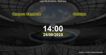 Palpite e análise do jogo Quepos Cambute vs Cofutpa pela Liga De Ascenso - Apertura