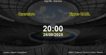 Palpite e análise do jogo Queretaro vs Tigres UANL pela Liga Mx - Apertura