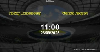 Palpite e análise do jogo Racing Luxembourg vs Victoria Rosport pela Bgl Ligue