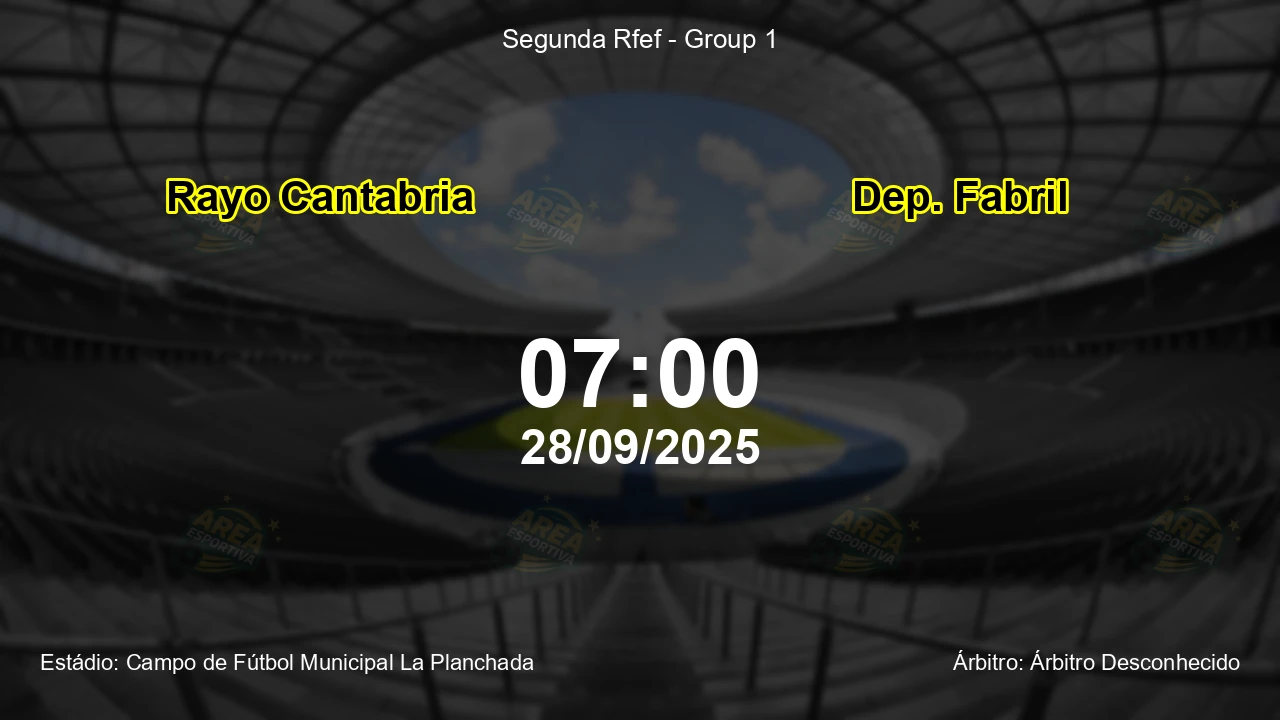 Palpite e análise do jogo Rayo Cantabria vs Dep. Fabril pela Segunda Rfef - Group 1