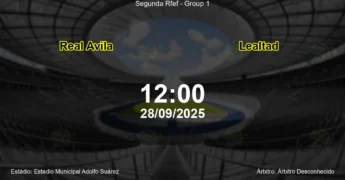 Palpite e análise do jogo Real Avila vs Lealtad pela Segunda Rfef - Group 1