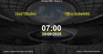Palpite e análise do jogo Real Titanico vs Gijon Industrial pela Tercera Rfef - Group 2