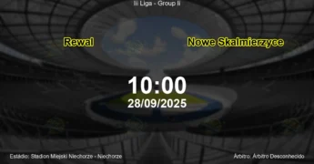 Palpite e análise do jogo Rewal vs Nowe Skalmierzyce pela Iii Liga - Group Ii